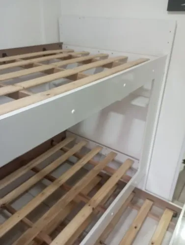 Beliche com cama auxiliar (MDF)