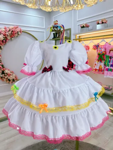 Vestido noivinha junino