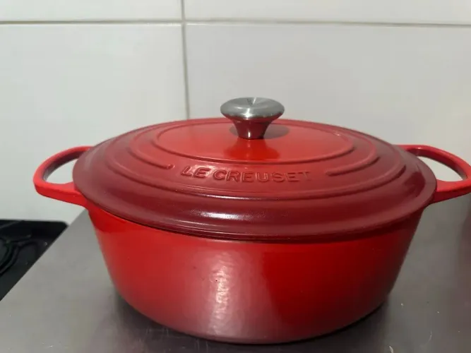 Panela Le Creuset Oval Signature Vermelho 31cm a mais top das galáxias 