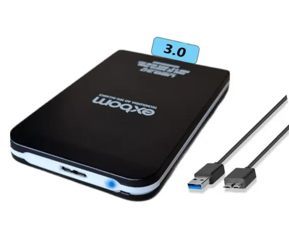 Case Sata 3.0 Exbom para SSD e HD de notebook Novo Promoção