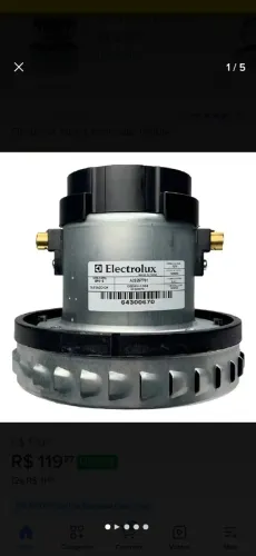 Motor aspirador de pó Electrolux Electrolux<br><br>Compartilhar<br><br>Salvar para ver depois<br>41012919