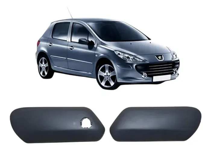 Par Moldura Parachoque Dianteiro Peugeot 307 2007/2012