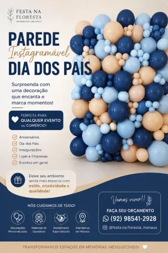 Parede instagramável dia dos pais