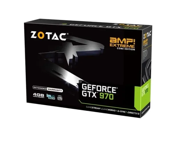 Placa de Video GeForce GTX 970 AMP! Extreme Core Seminova na Caixa