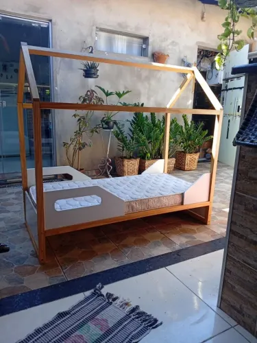 Cama infantil casinha berço