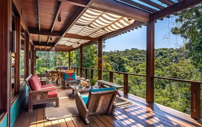 Casa com vista para a Mata Atlântica
