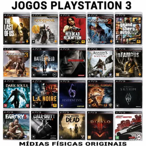 Combo 27 Jogos Midia Fisica Originais Playstation 3