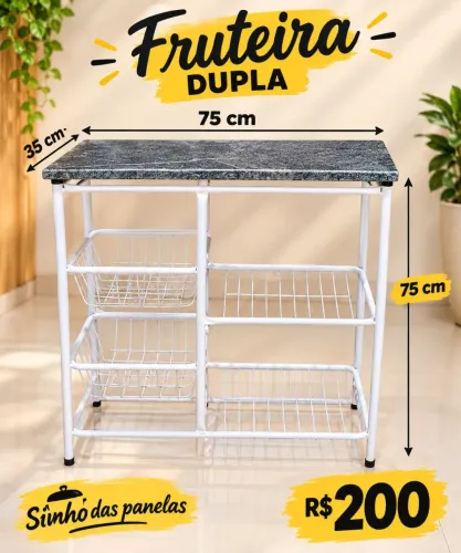 FRUTEIRA DUPLA ? R$200 FAZEMOS ENTREGA CONSULTE A TAXA!!