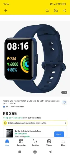 Relógio smartwatch