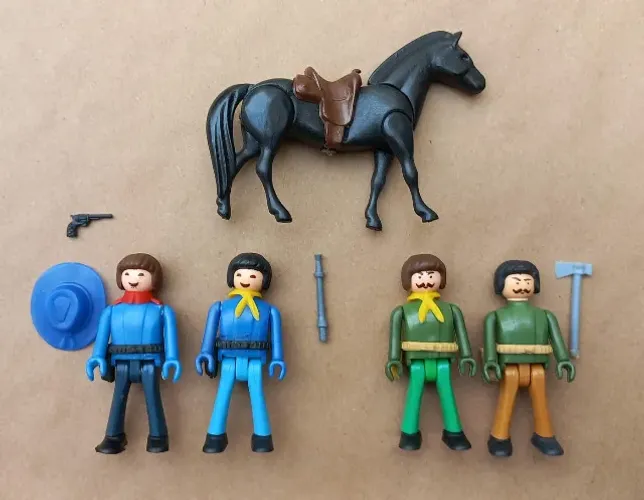 Lote Brinquedos Antigos Tipo Playmobil