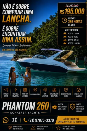 PHANTOM 260 SCHAEFER - MUFLAS NOVAS - REVISÃO GERAL 2026