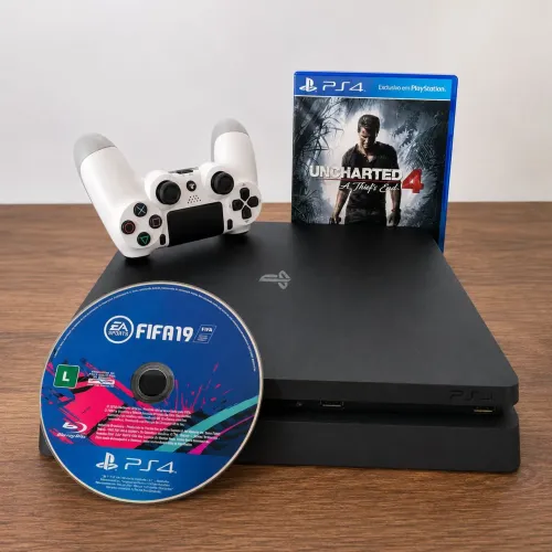 Ps4 500gb + 2 jogos ( ENVIO PELA OLX , VALOR FINAL)