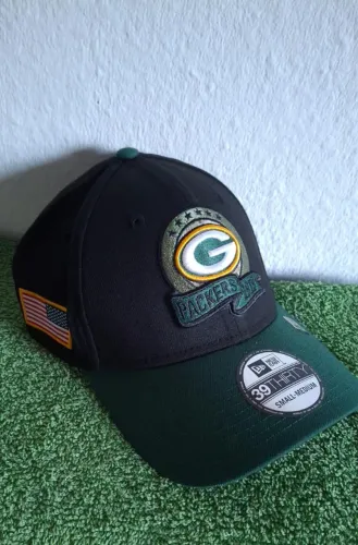 Boné Original New Era 39Thirty Green Bay Packers - Stretch Fit - Tam: P/M