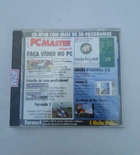 cd de jogo formula 1 diversos softwares adobe pagemill e + 17c