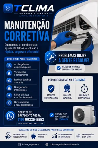 Limpeza de manutenção de ar-condicionado