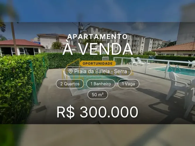 Seu novo lar em Praia da Baleia: apartamento 2 quartos com sol da manhã!