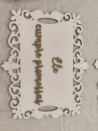 Plaquinha para casamento