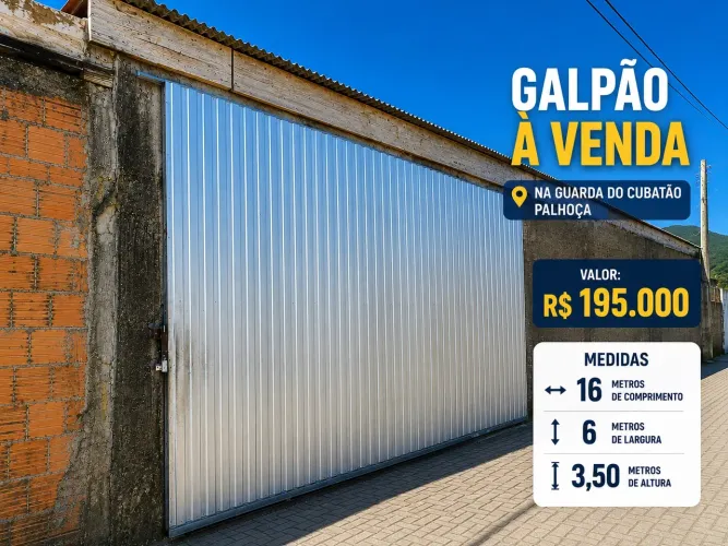 GALPÃO NA GUARDA DO CUBATÃO- PALHOÇA