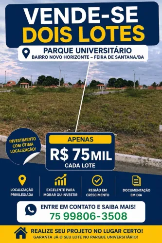 Vendo lote no Parque Universitário 