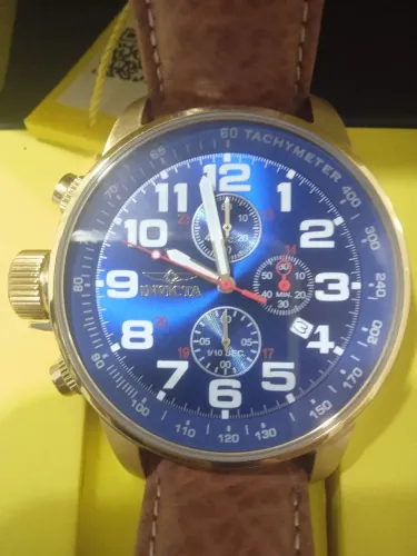 Relógio Invicta I-Force Cronógrafo 3329 Novo Original Importado Gold Blue 