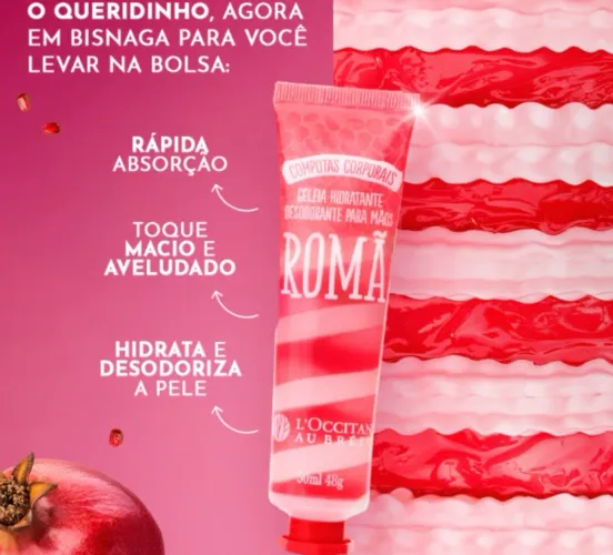 Hidratante Desodorante para Mãos Romã 50mL