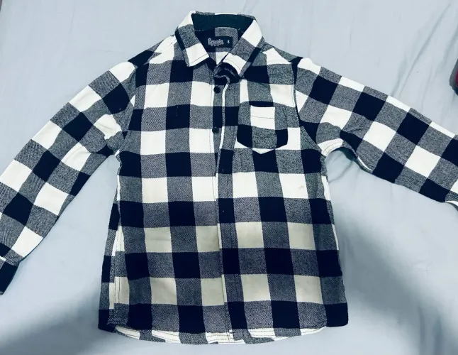 Blusa quadriculada Masculina - 6 anos