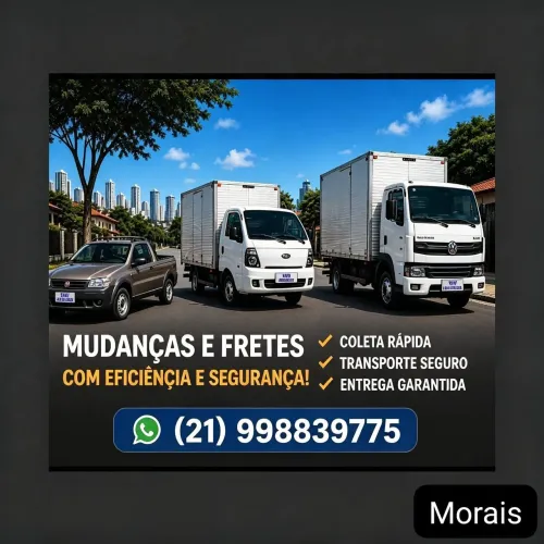 Fretes Mudanças, Temos Picape, kia bongo baú e Caminhão 3/4 Baú