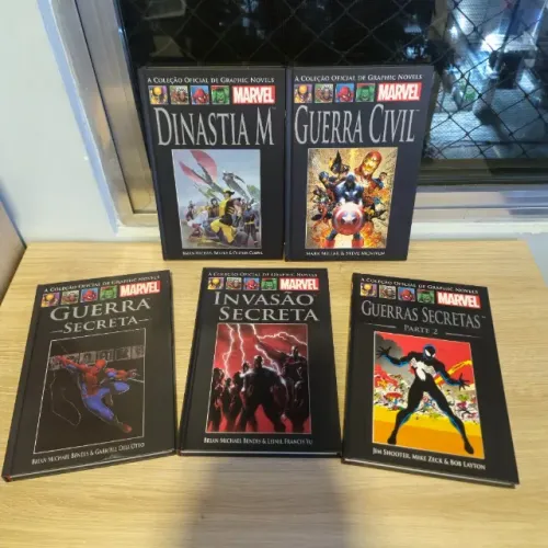 Pacote Grandes Eventos Marvel - Graphic Novels Marvel Salvat Capa Dura