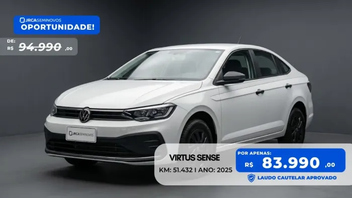 Volkswagen Virtus Sense 1.0 Flex 12V 5P Mec. 2025