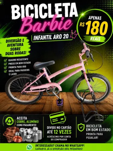 Bicicleta feminina aro 20