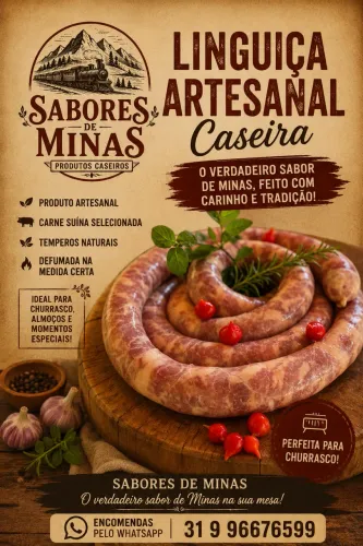 Linguiça artesanal caseira 
