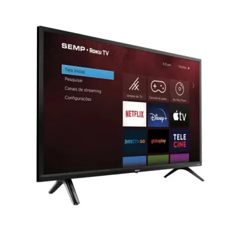 Smart TV 32" SEMP HD LED 32S42 Google TV 2 HDMI