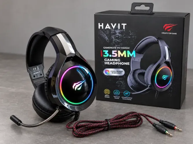 Headset Gamer Havit H2232d RGB com Microfone para PC