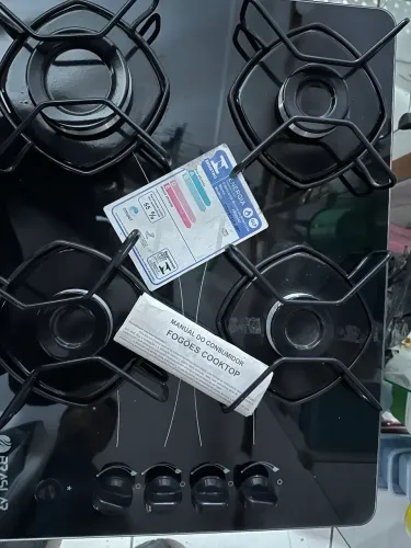 Jogão cooktop 4 bocas