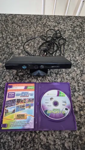 Sensor Kinect Xbox 360 Original + Jogo Kinect Sports Mídia Física
