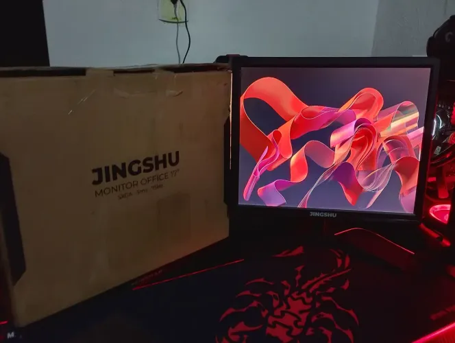 Monitor jingshu 17 pol 75 hz HDMI e VGA