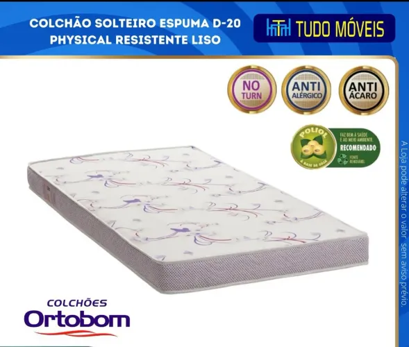 COLCHÃO SOLTEIRO ESPUMA D-20