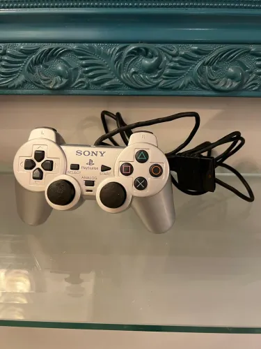 Controle prata playststion 2