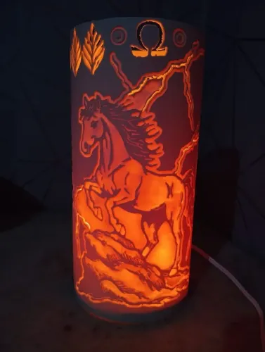 LUMINÁRIA DE PVC TEMA AGRONEGÓCIO