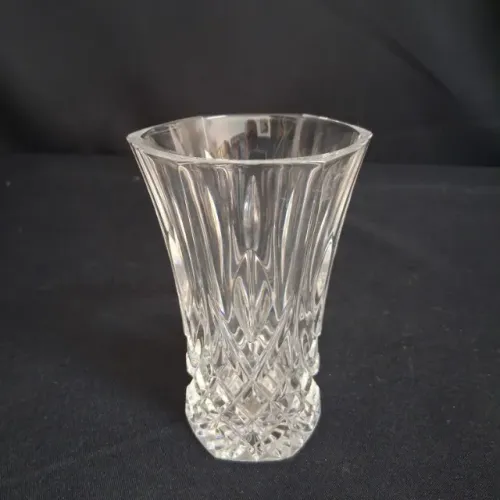 Vaso em cristal lapidado