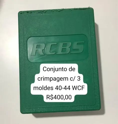 Conjunto de Crimpagem c/ 3 moldes 44-40 WCF RN