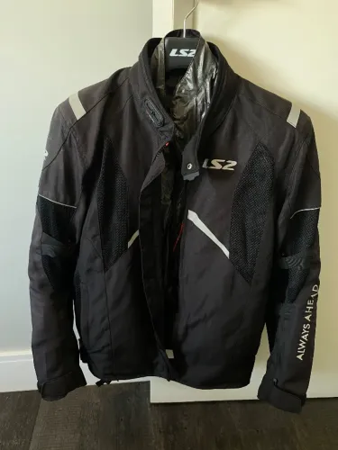 Jaqueta Ls2 Teide Preto Forro Impermeável Motociclista Moto