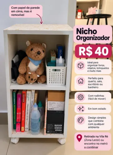 Nicho Organizador de Rodinhas