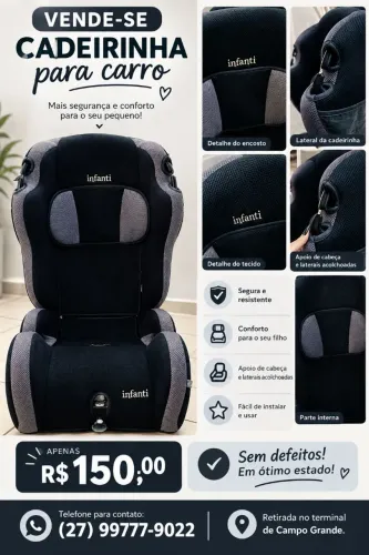 CADEIRINHA PARA CARRO INFANT