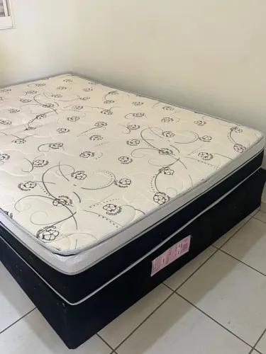 Box cama casal + colchão