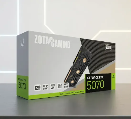 (NOVA) Placa de vídeo RTX 5070 Solid Zotac 12GB