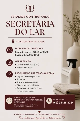 Contrata-se doméstica