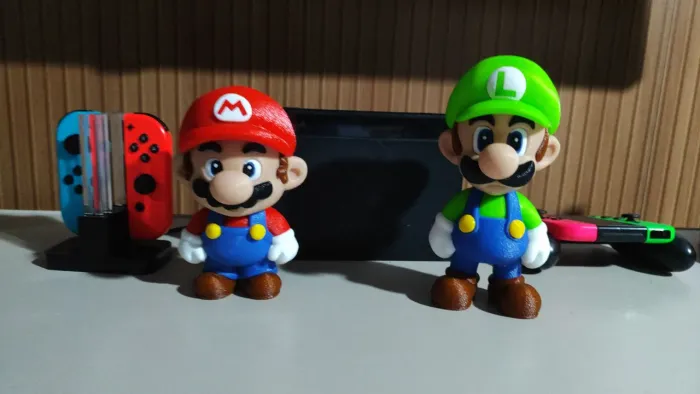 Boneco Mario e Luigi Impressão 3D