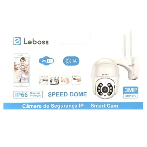 Lacrada Câmera de segurança IP 3MP IP66 LEBOSS LB-CA188