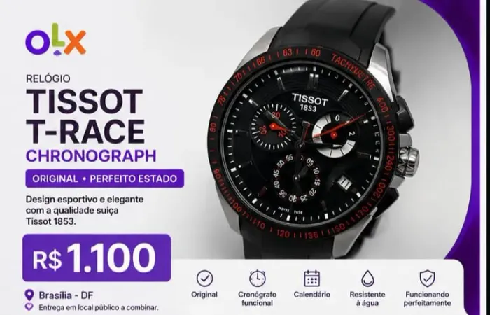 RELÓGIO Tissot T-Race Chronograph-R$1.100